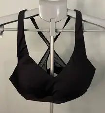Lululemon 34C Black Lightweight Racerback Adjustable‎ Straps Bra