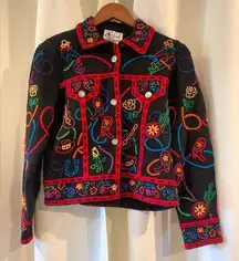 Rare Michael Simon‎ Vintage 90's Cowboy western Artist Sweater size M