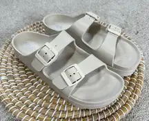 MIA Women’s Two-Band Buckle Kiana Sandals Slides Slip On in Sand Size 9