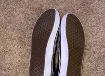 Vans Black and Gray Flats with Checkerboard Pattern