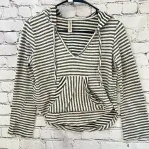 American Rag Pullover Cotton‎ Striped Hoodie Size Small