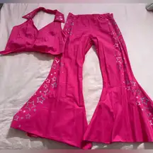 Sugar Thrillz Barbie Movie Pink Cowgirl Two-Piece Set Halloween Costume