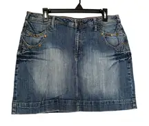 LA Blues Denim skirt embellished no‎ size