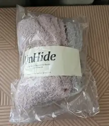 UnHide Pink Gray Softie Socks 2 Pack Rosy Baby Greige Goose NEW Fuzzy Cozy Solid