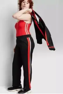 NWT Womens Wild Fable High-Rise Zippered Leg Track Pants - Sz S