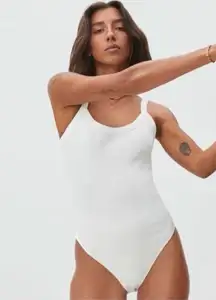 Everlane White Tank Bodysuit