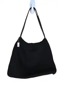 The Sak Small Woven Knit Black Handbag
