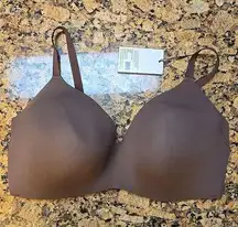 Knix wing woman contour bra size 8 (40D 42D 40DD 42DD) Brown Sable NEW