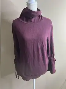 Express one eleven maroon turtle neck sweater XS