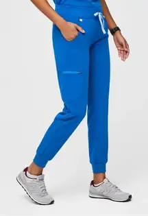 Figs Zamora Jogger Scrub Pants Size XS Royal Blue Hospital Nurse Uniform