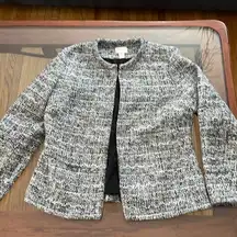 Chico's  Tweed Black/White Blazer Size-0