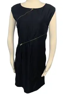 Aryn K. Women's Black Ark Zipper Dress M