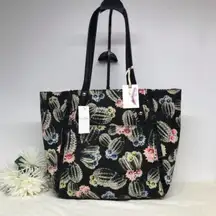 Jessica Simpson Purse Tote Rio Cactus Desert Canvas Handbag Magnetic Closure NWT