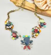 Vintage J. Crew Lulu Frost Animal Print Statement Necklace