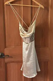 Lucy in the Sky Size Extra Small XS Gold Formal Prom Dress