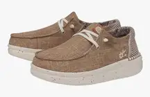 Hey Dude Wendy Rise Woven Slip On Womens Tan Size 9