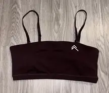 Oner Active “Plum Brown” Bandeau Sports Bra