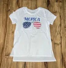 red white and blue tee