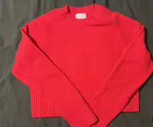 Target Red Sweater Cropped
