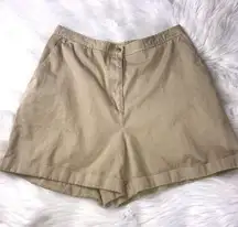 Lauren Ralph Lauren Vintage High Waisted Khaki Shorts Sz 14