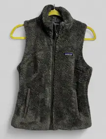 Patagonia fuzzy Los Gatos full zip grey vest jacket ladies size Small gorpcore