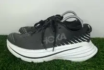 Hoka One One Bondi X Black White Running Shoes Women Size 10