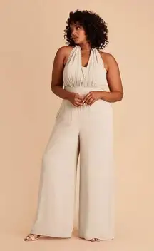 Birdy Grey Gigi Jumpsuit Versatile Styles Neutral Champagne Size 1X. NEW