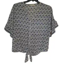 Max Studio Floral Blouse Size Large