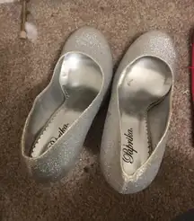 Silver Sparkle High Heels