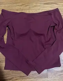 Long Sleeve Maroon Shirt
