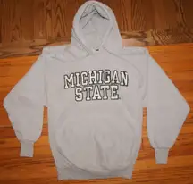 Steve and Barry’s Michigan State Spartans MSU Gray Hoodie Sweatshirt Size M