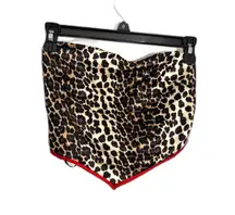 Revolve Superdown Leopard Print Strapless Scarf Tube Top