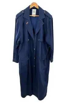 Together Vintage Cotton 16 Tall Duster Cape Trench Coat