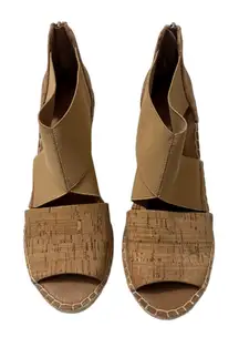 Gentle Souls Kenneth Cole “Colleen” Tan Espadrille Wedge Sandals Size 8.5