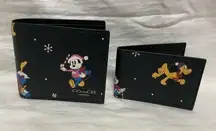 Coach NWOT Disney X  Wallet With Holiday Print