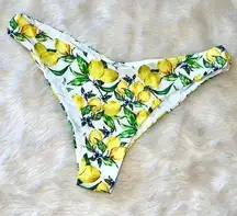 WeWoreWhat Delilah Bikini Bottom in White Lemons