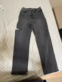 Black Hollister Jeans Ripped