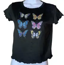 Ruby & Lace short sleeve Butterfly Crop Top