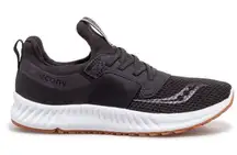 Saucony Stretch & Go Breeze running shoes in a black/grey colorway 7.5