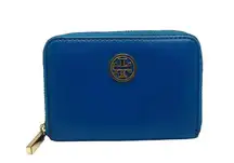 TORY BURCH Blue Small Coin Purse w/ Keychain