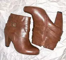 Madden Girl Brown Ankle Booties -EUC