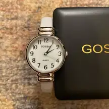 NIB  Women’s White Cuff Watch