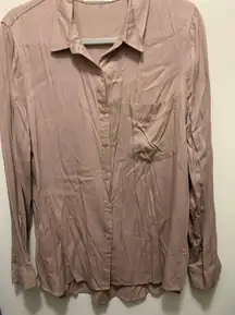 Becool Mauve Button Up Top