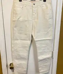 Twin Set women's size 27 embellished side stripe drop slouchy fit CHANTAL jeans