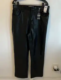Abercrombie & Fitch Curve Love 90’s Straight Faux Leather Pants