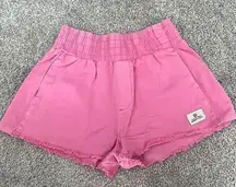 pink pull on boxer shorts