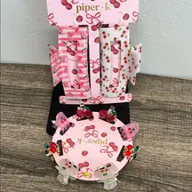 Piper K cherry 🍒 & Watermelon 🍉 Hair Clip Set