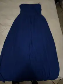 Elegant Blue Maxi Dress