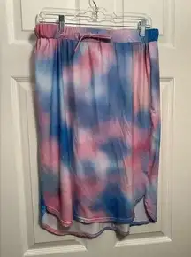 Tie dye pull on skirt in XL