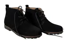 White Mountain auburn black suede booties women's size 6M